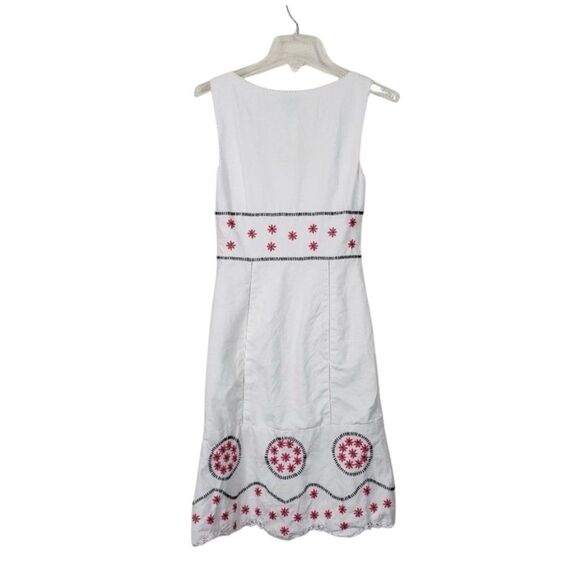Tibi White Embroidered Linen & Cotton Dress + Jacket Set | Size 0 & XS - Picture 12 of 16
